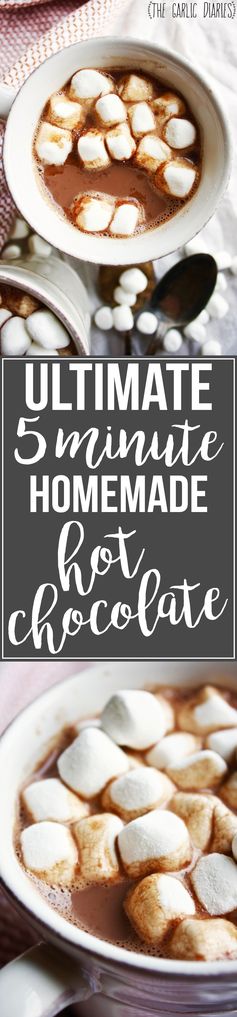 Ultimate 5 Minute Homemade Hot Chocolate