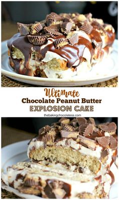 Ultimate Chocolate Peanut Butter Explosion Cake