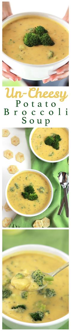 Un-Cheesy Potato Broccoli Soup