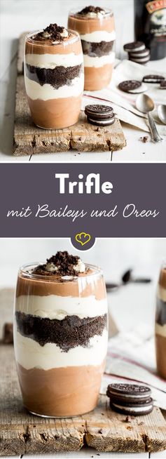 Und zum Dessert ’n Likörchen: Trifle mit Baileys und Oreos