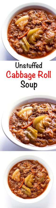 Unstuffed Cabbage Roll Soup