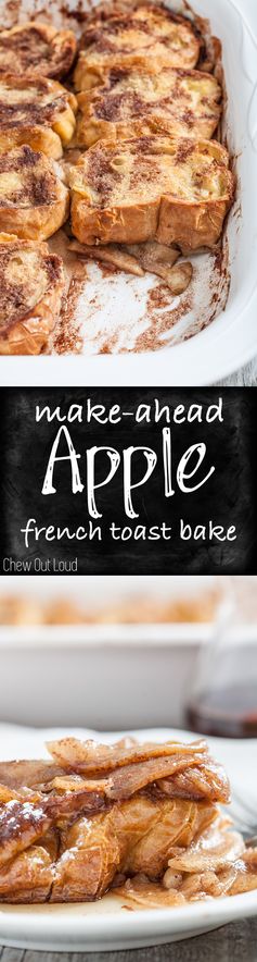 Upside Down Apple French Toast Bake (Make-ahead!