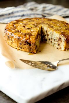 Upside-Down Banana Chocolate Chip Cake