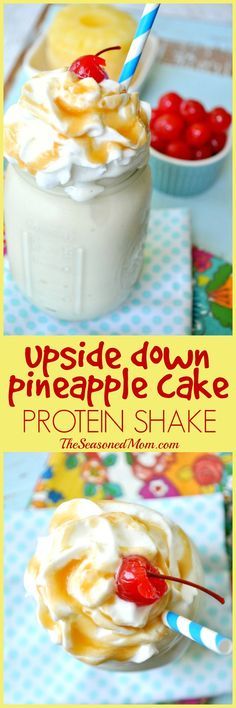 Upside Down Pineapple Cake Protein Shake