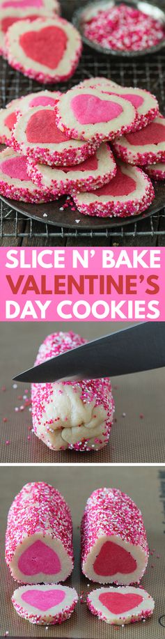 Valentine’s Day Slice N’ Bake Cookies