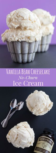 Vanilla Bean Cheesecake No-Churn Ice Cream