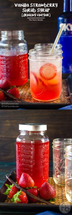 Vanilla Strawberry Shrub Syrup