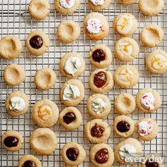 Vanilla Thumbprint Cookies