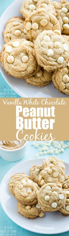 Vanilla White Chocolate Peanut Butter Cookies