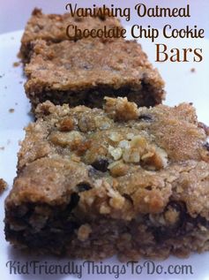 Vanishing Oatmeal Chocolate Chip Cookie Bars