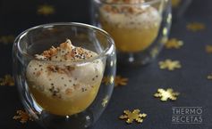 Vasitos de foie y compota de manzana