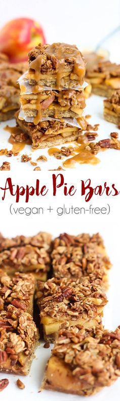 Vegan Apple Pie Bars (gluten-free