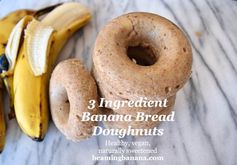 Vegan Banana Bread Doughnuts