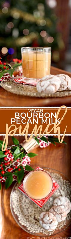 Vegan Bourbon Pecan Milk Punch