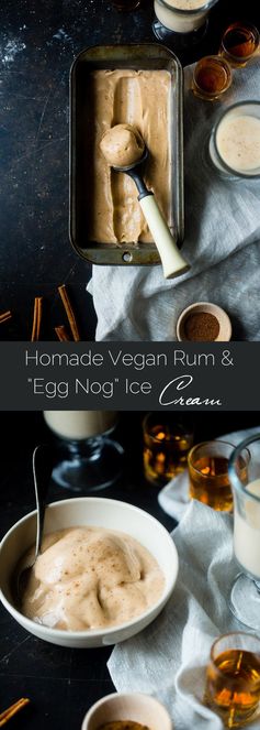 Vegan Buttered Rum 'n Coconut Nog Ice cream