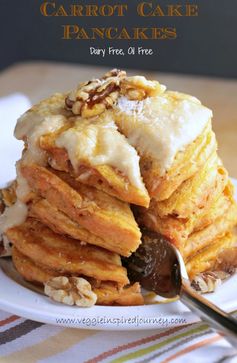 Vegan Carrot Cake Pancakes