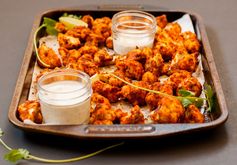 Vegan Cauliflower Hot Wings with Lime