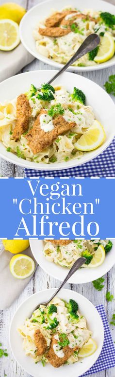 Vegan Chicken Alfredo