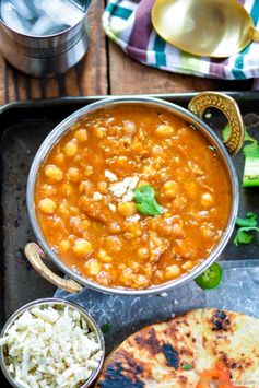 Vegan Chickpea Curry in Pressure Cooker