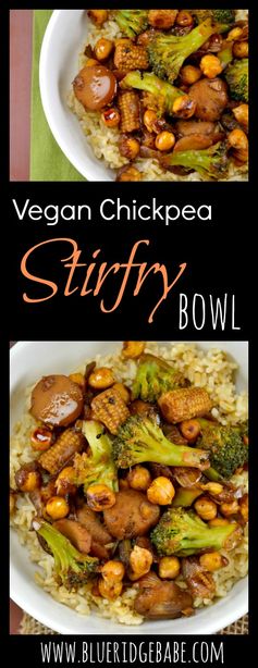 Vegan Chickpea Stirfry Bowl