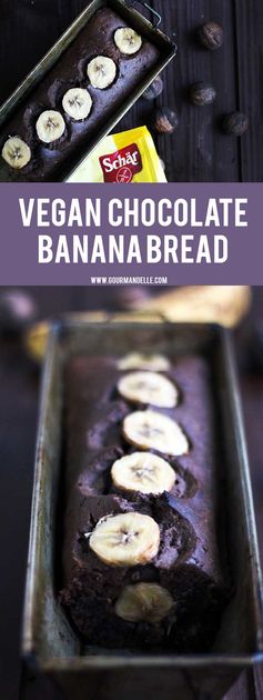 Vegan Chocolate Banana Bread