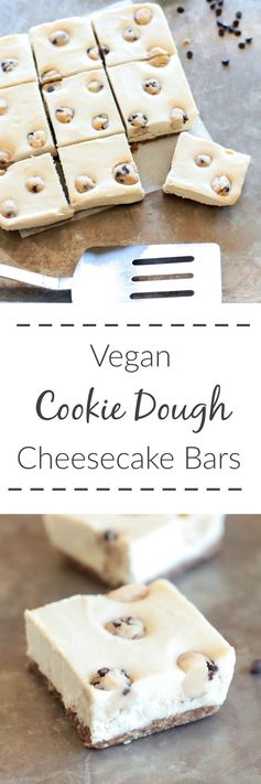 Vegan Chocolate Chip Cookie Dough Bars