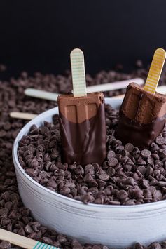 Vegan Chocolate Fudge Popsicles