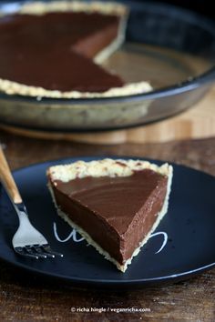 Vegan Chocolate Pumpkin Pie