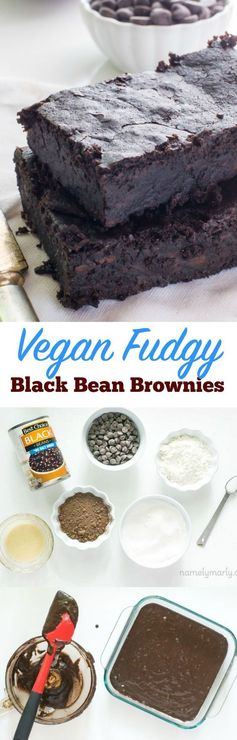 Vegan Fudgy Black Bean Brownies