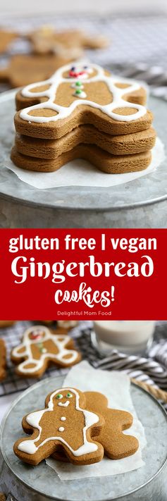 Vegan Gingerbread Man Cookies (Gluten Free