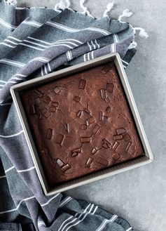 Vegan, Gluten Free Dark Chocolate Espresso Brownies