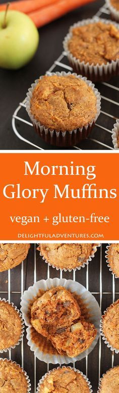 Vegan Gluten Free Morning Glory Muffins