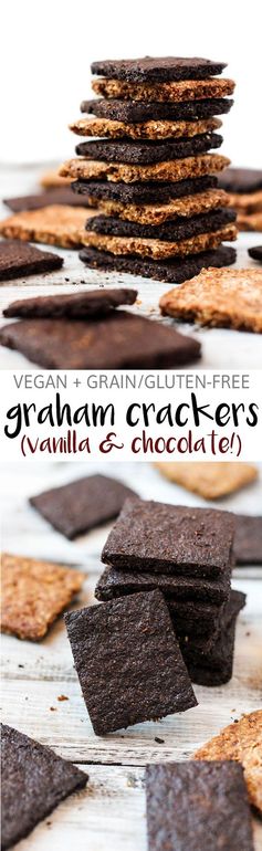 Vegan Graham Crackers (Vanilla & Chocolate!