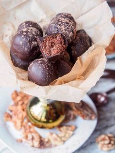 Vegan Hazelnut Truffles with Coconut and Figs (GF