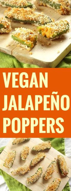 Vegan Jalapeno Poppers with Sweet Potato Cheese