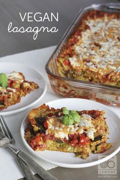 Vegan Lasagna with Basil Cashew Cheeze