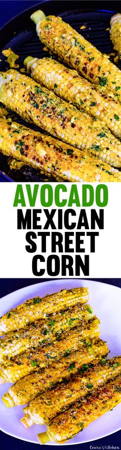 Vegan Mexican Corn on the Cob (with Avocado