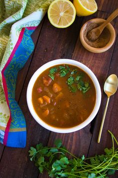 Vegan Moroccan Tomato & Chickpea Soup