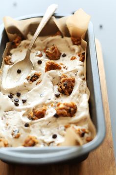 Vegan Peanut Butter Chocolate Chip Cookie Dough Ice Cream