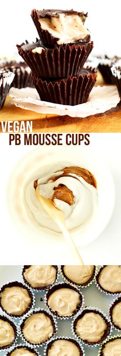 Vegan Peanut Butter Mousse Cups
