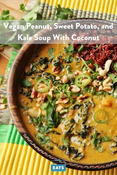 Vegan Peanut, Sweet Potato, and Kale Soup With Coconut