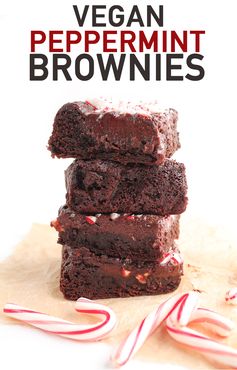 Vegan Peppermint Brownies