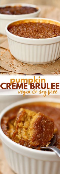 Vegan Pumpkin Creme Brûlée