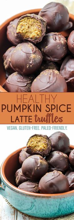 Vegan Pumpkin Spice Latte Truffles [ gluten-free ]