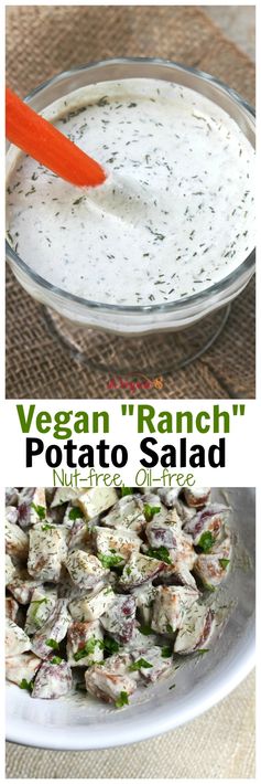 Vegan Ranch Dressing and Potato Salad