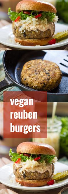 Vegan Reuben Burgers