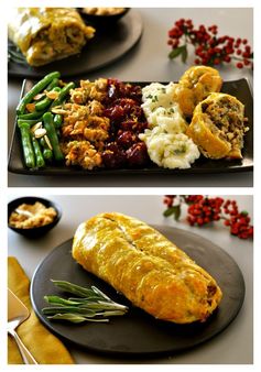 Vegan Roast Wellington with Lentils, Mushrooms & Chestnuts