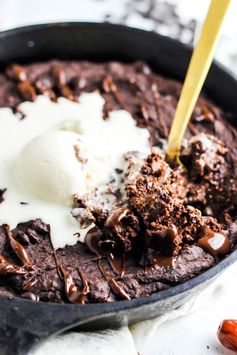 Vegan Skillet Brownie (with Lentils!