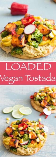 Vegan Tostada Filled To The Top