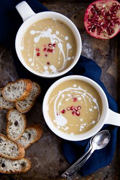 Vegan White Bean + Roasted Butternut Squash Soup